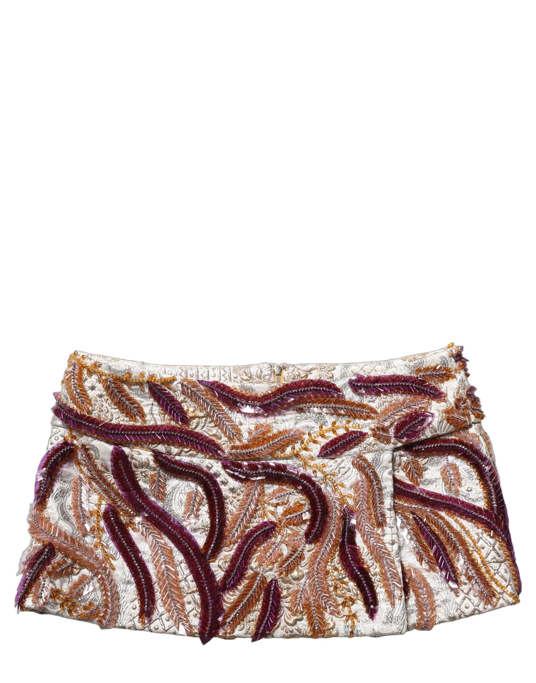 Dolce & Gabbana Multicolor Sequin MidWaist A-line Mini Skirt | Regal Royce