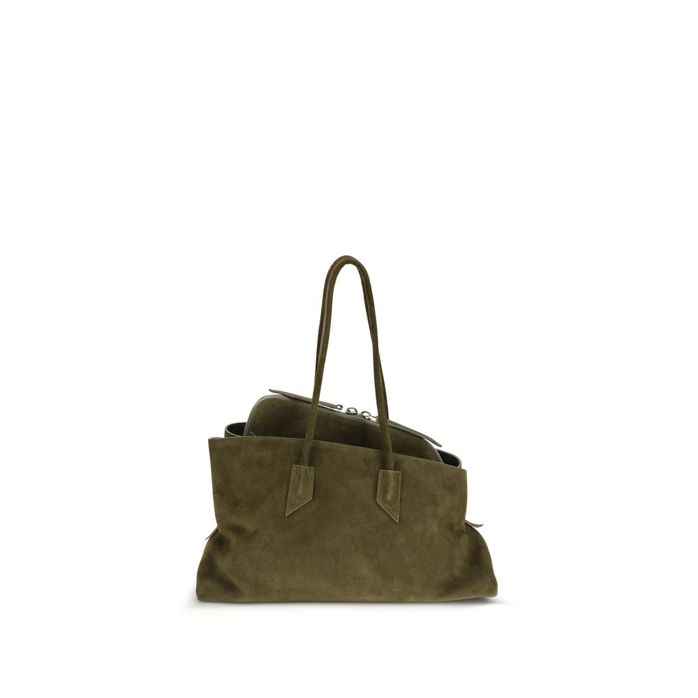 The Attico Bicolor Calf Leather Bos Taurus Shoulder Bag | Regal Royce