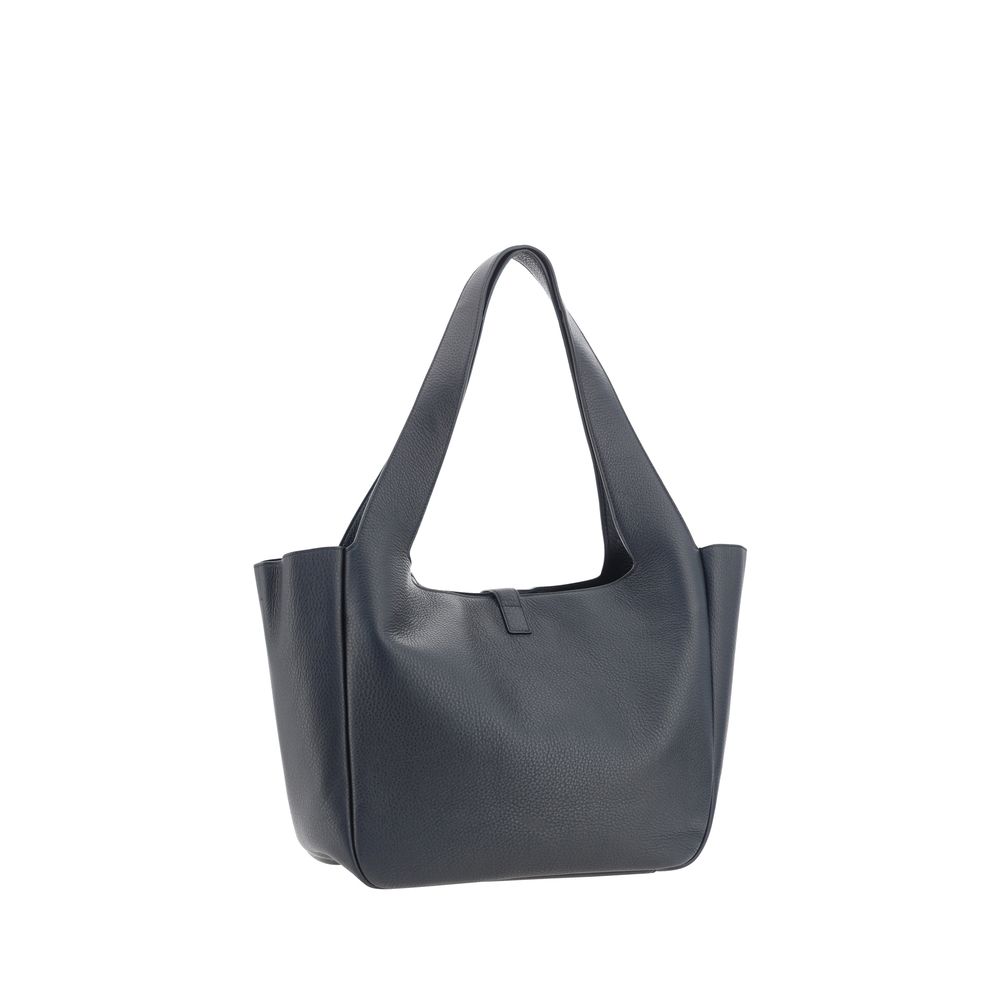 Saint Laurent Black Calf Leather Bos Taurus Shoulder Bag | Regal Royce