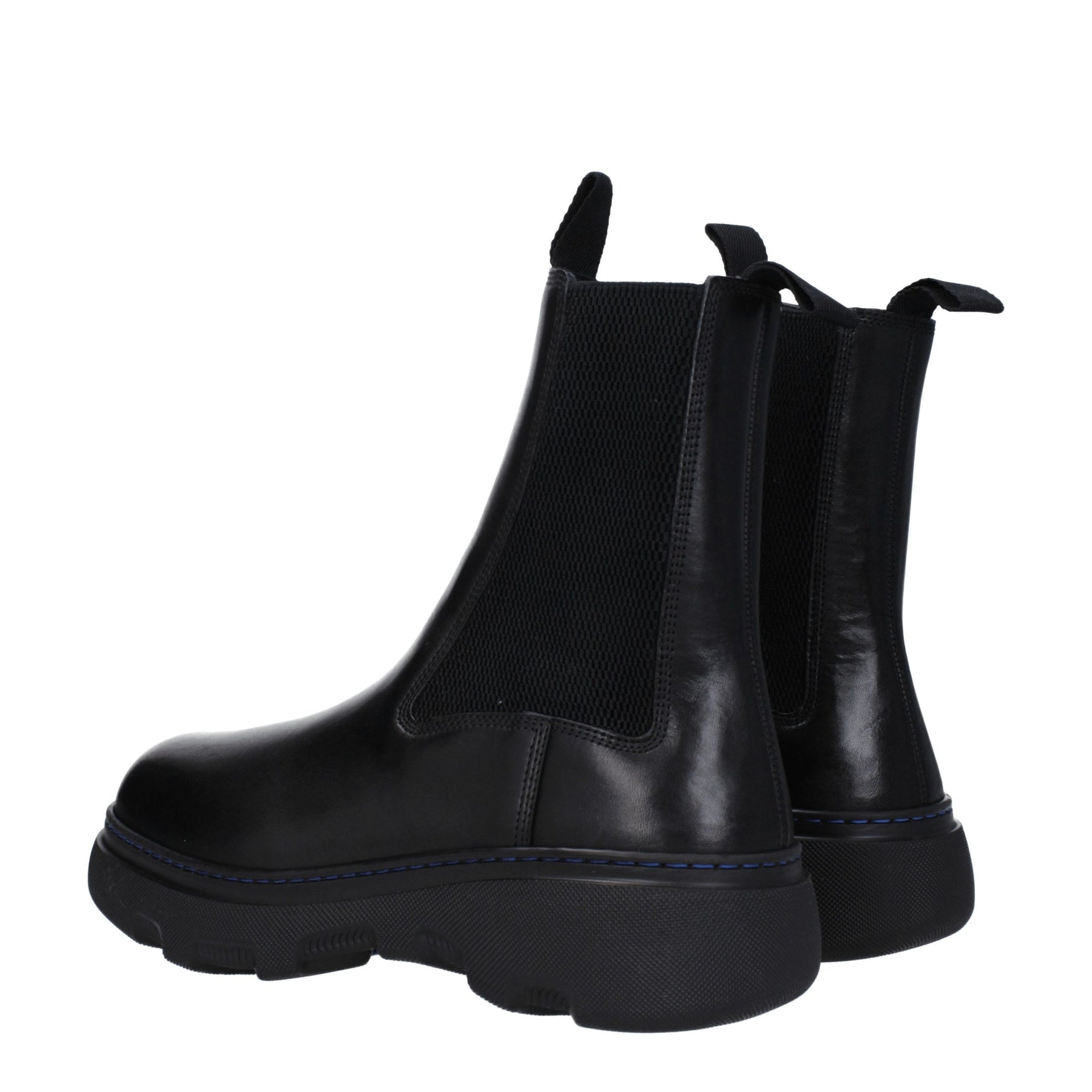 Burberry Black Leather Ankle Boots | Regal Royce