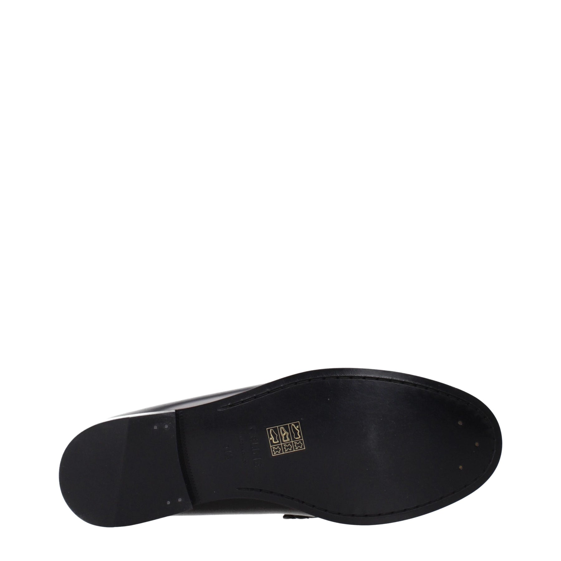 Celine Black Leather Slip-On Loafers | Regal Royce
