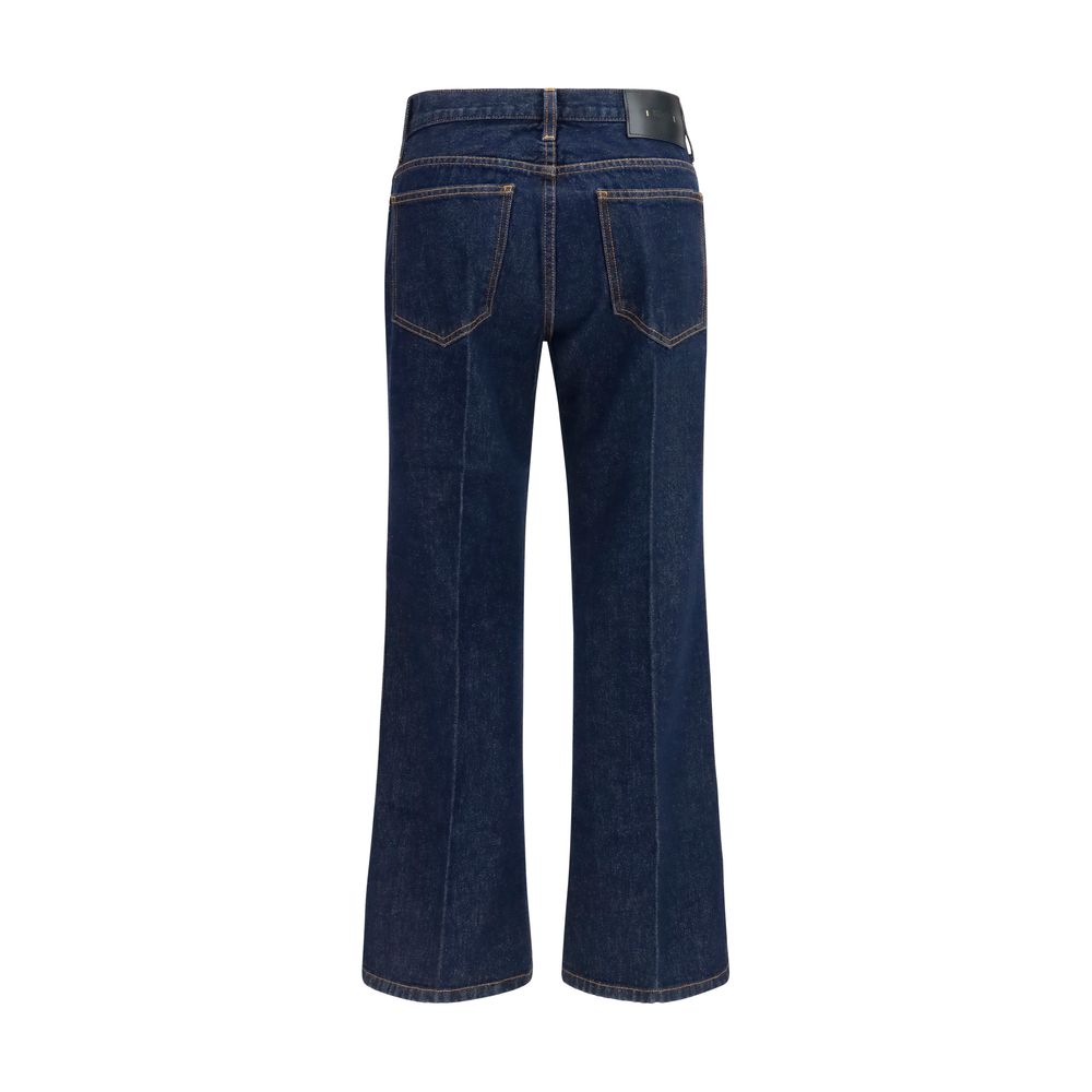 Khaite Blue Cotton Flared Jeans | Regal Royce
