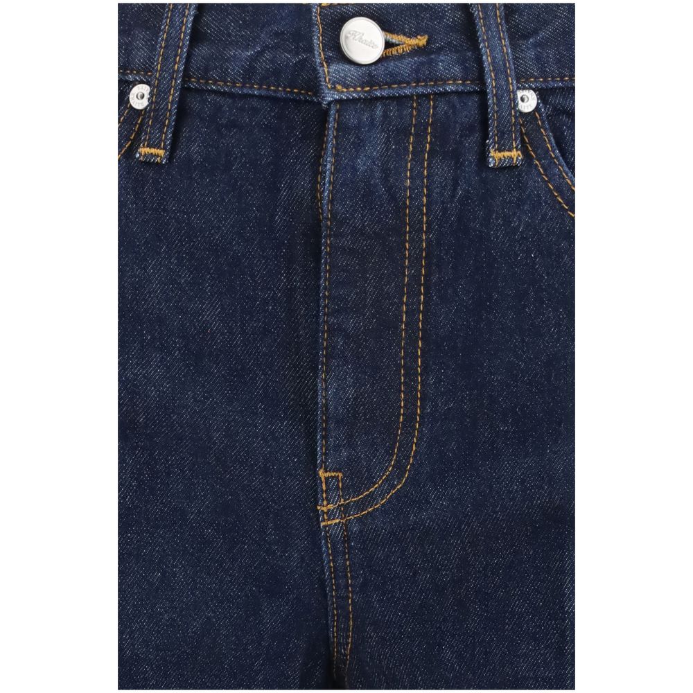 Khaite Blue Cotton Flared Jeans | Regal Royce