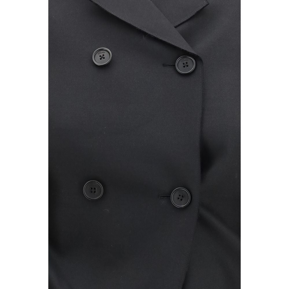 Khaite Black Wool Oves Aries Blazer | Regal Royce