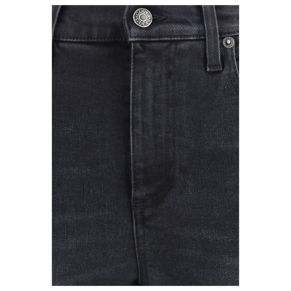 Gucci Black Cotton Skinny Jeans | Regal Royce