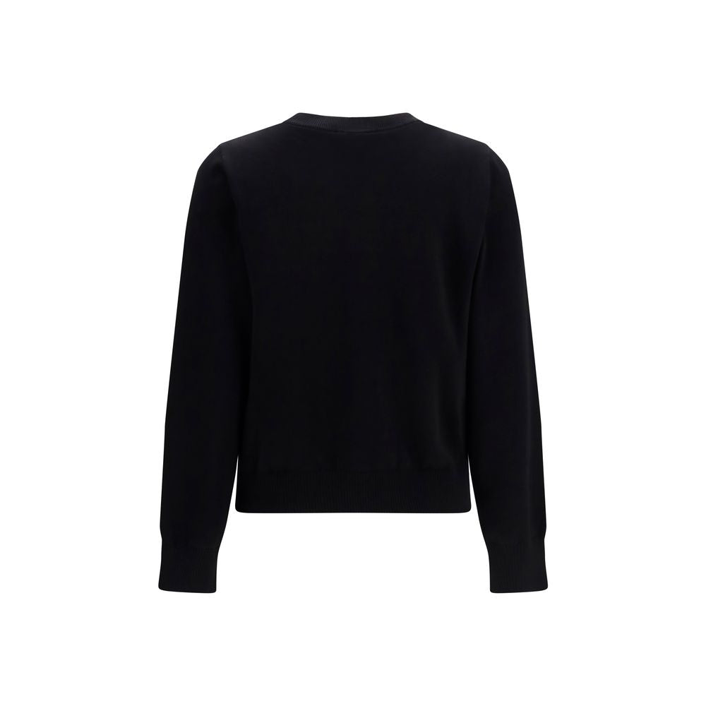 Ganni Black Cotton Sweatshirt | Regal Royce