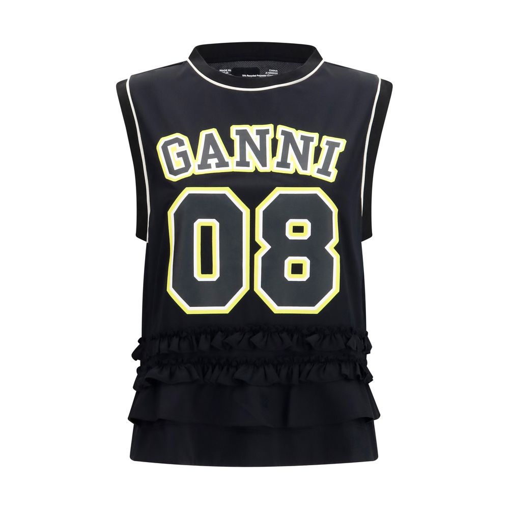 Ganni Black Polyester Sportswear | Regal Royce
