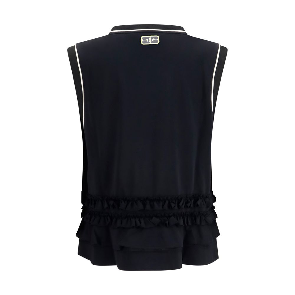 Ganni Black Polyester Sportswear | Regal Royce