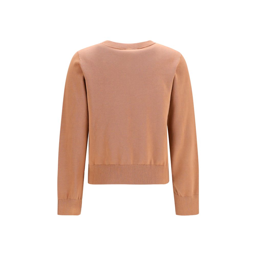 Ganni Beige Cotton Sweatshirt | Regal Royce