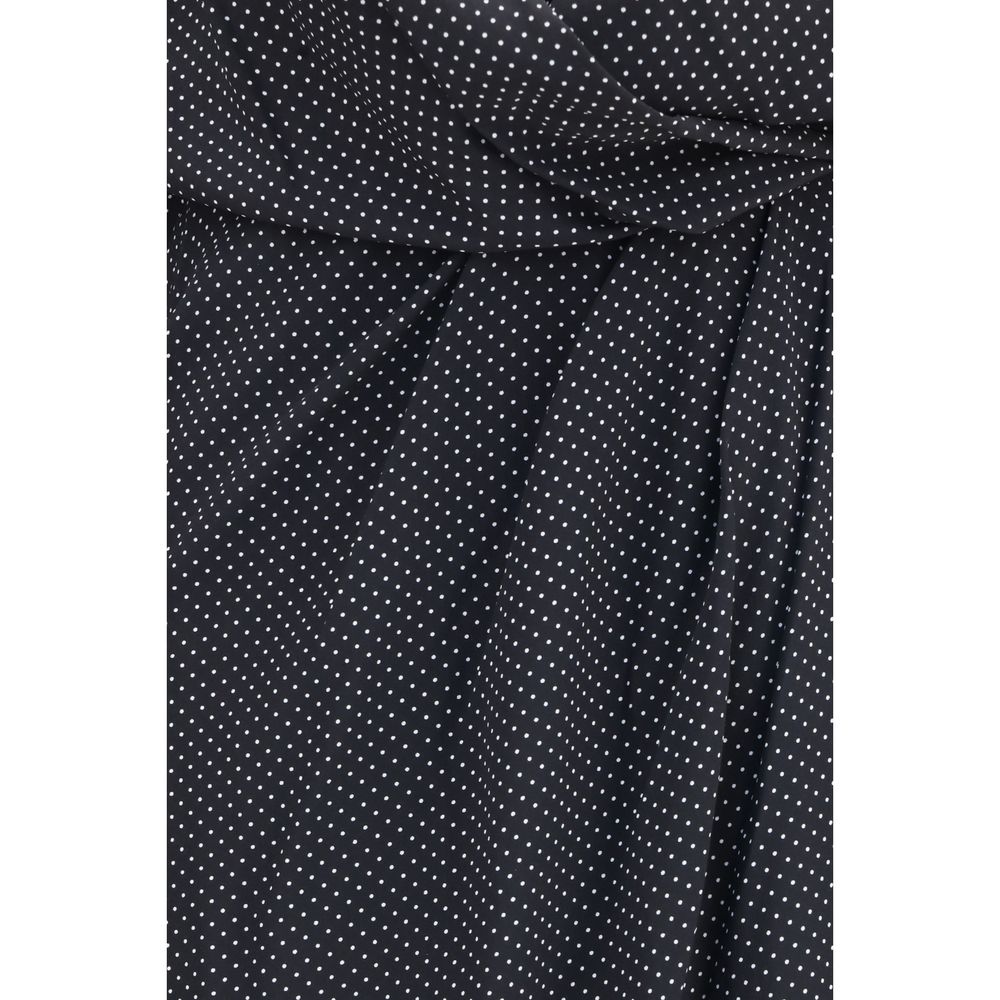 SA SU PHI Black Silk Long Dress | Regal Royce