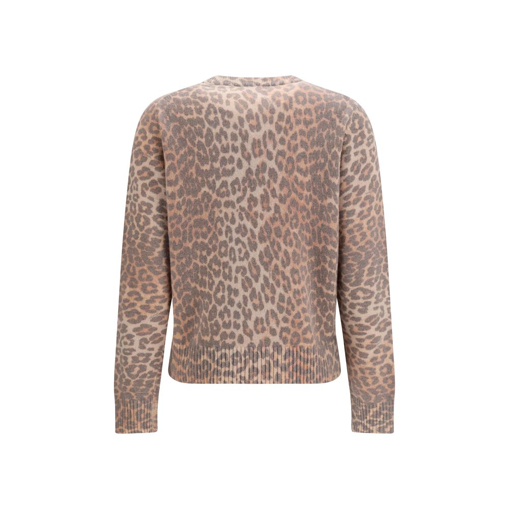 Ganni Beige Wool Oves Aries Sweatshirt | Regal Royce