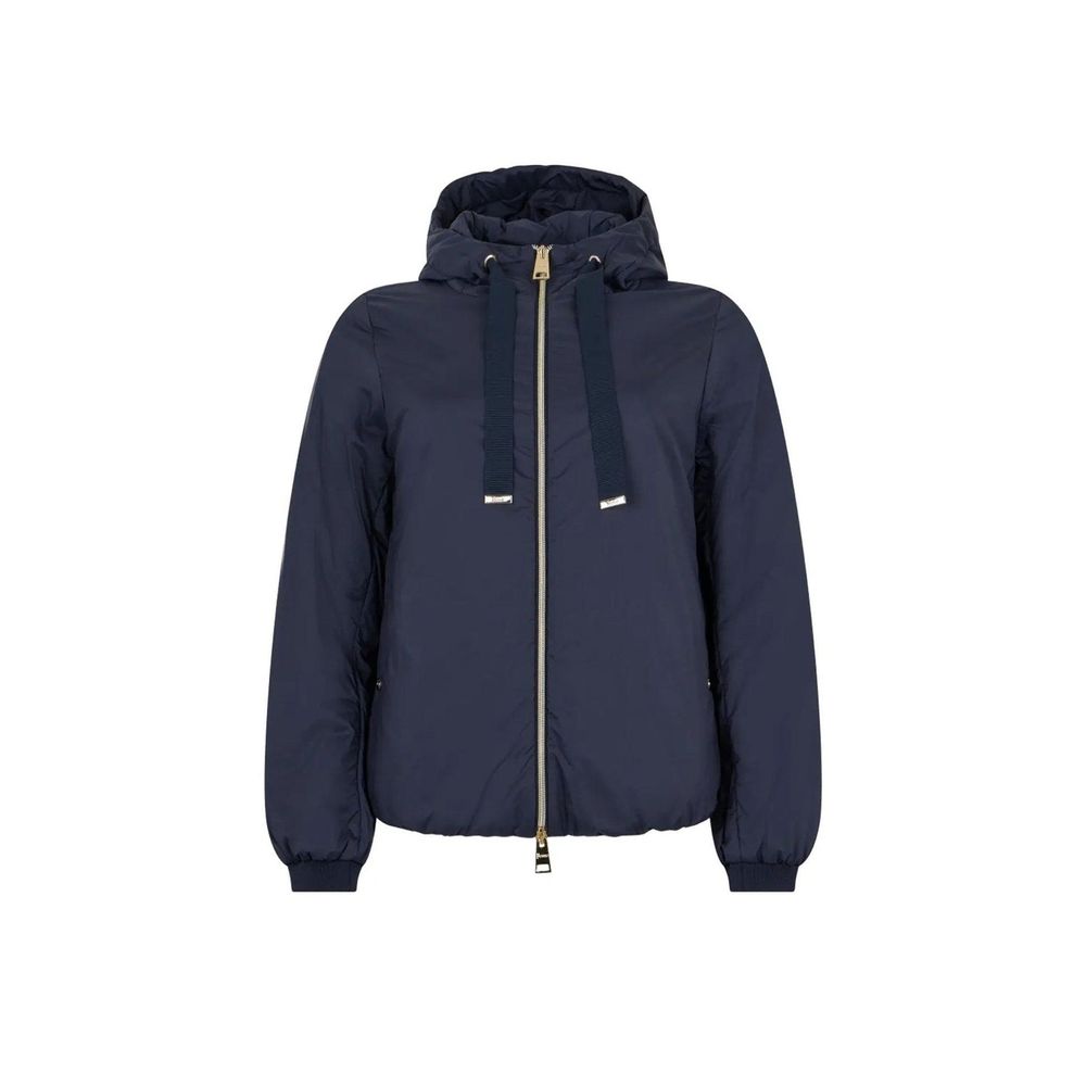 Herno Blue Polyamide Full-Length Jacket | Regal Royce