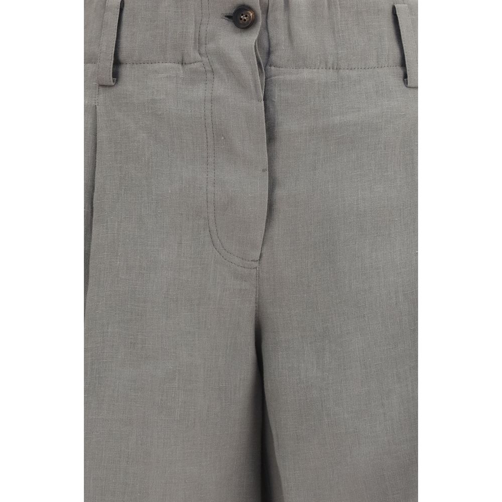Brunello Cucinelli Bicolor Linen Bermuda Shorts | Regal Royce