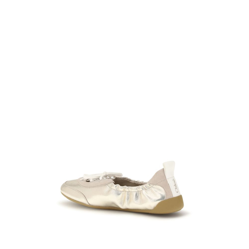 Chloé Silver Calf Leather Bos Taurus Sneakers | Regal Royce