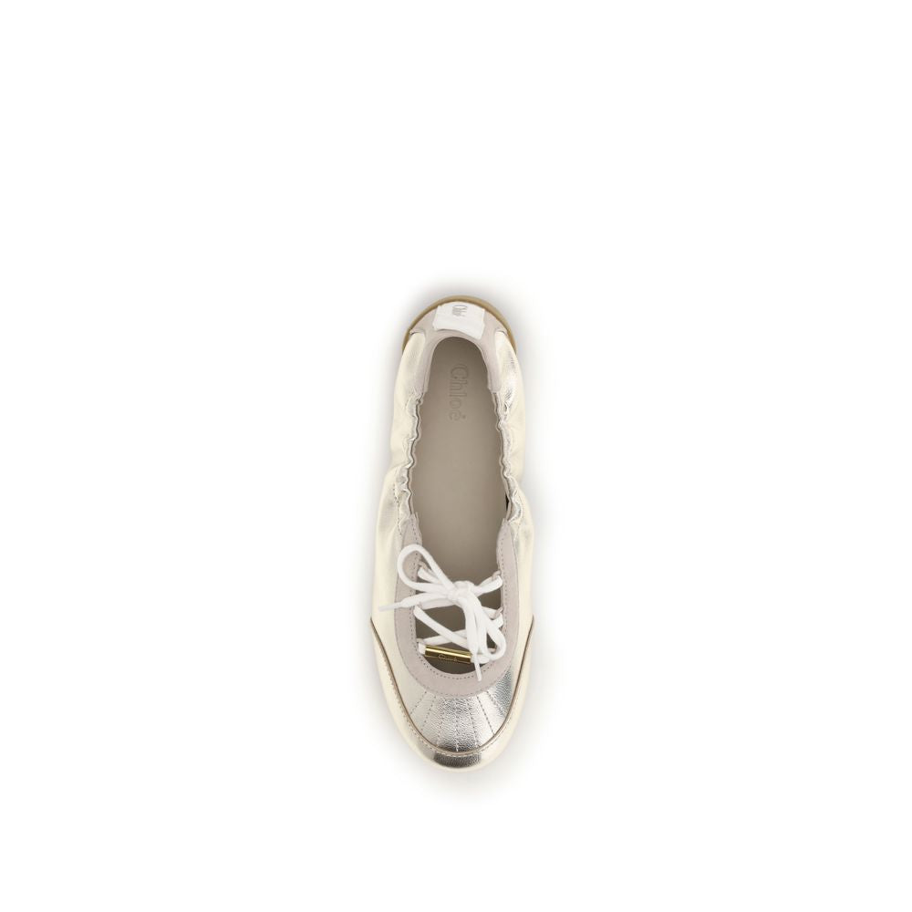 Chloé Silver Calf Leather Bos Taurus Sneakers | Regal Royce