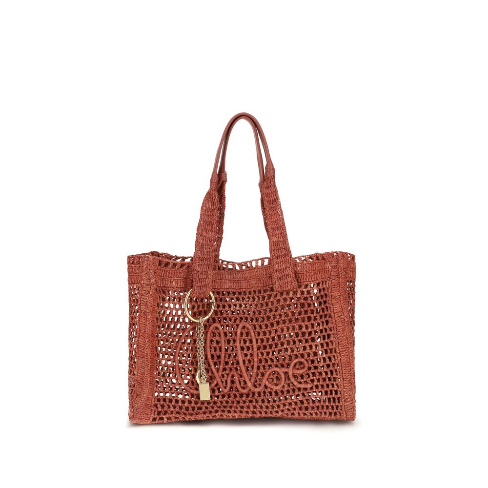Chloé Brown Raffia Shoulder Bag | Regal Royce