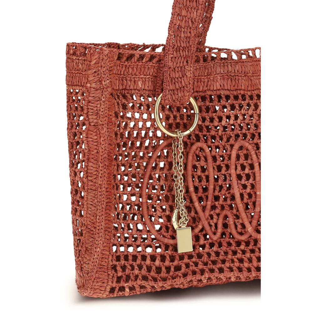 Chloé Brown Raffia Shoulder Bag | Regal Royce