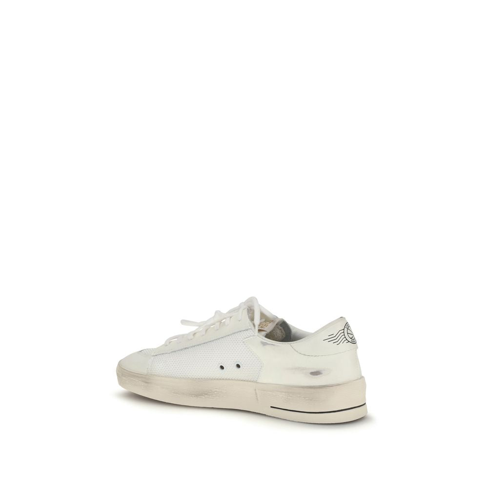 Golden Goose White Calf Leather Bos Taurus Sneakers | Regal Royce