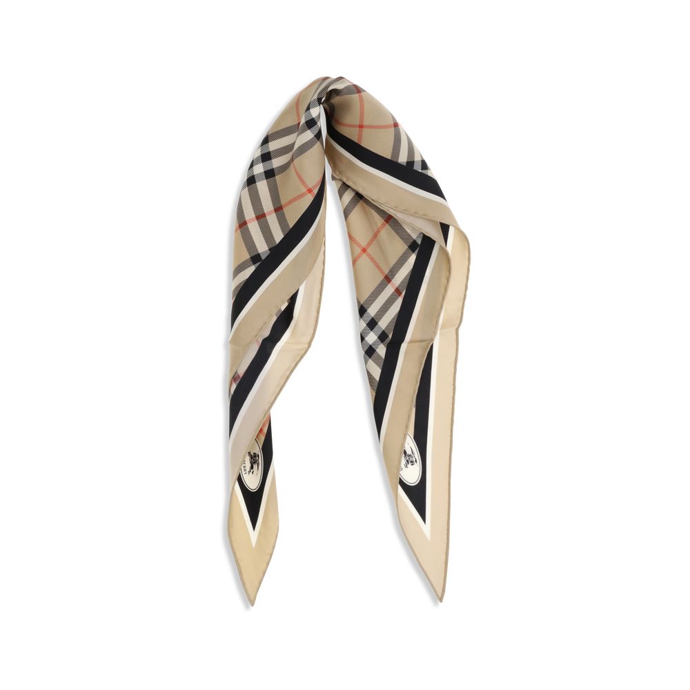 Burberry Beige Silk Scarf | Regal Royce