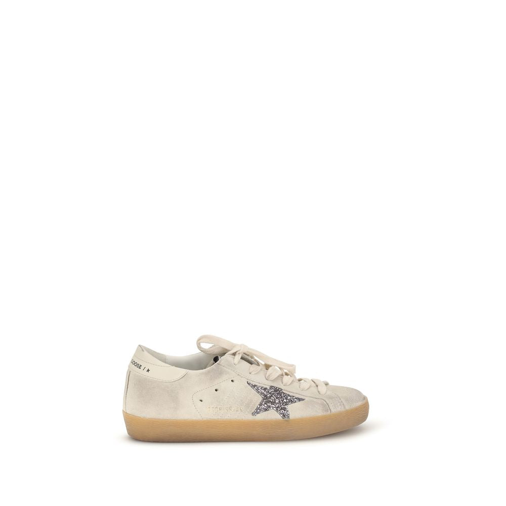 Golden Goose Beige Calf Leather Bos Taurus Sneakers | Regal Royce