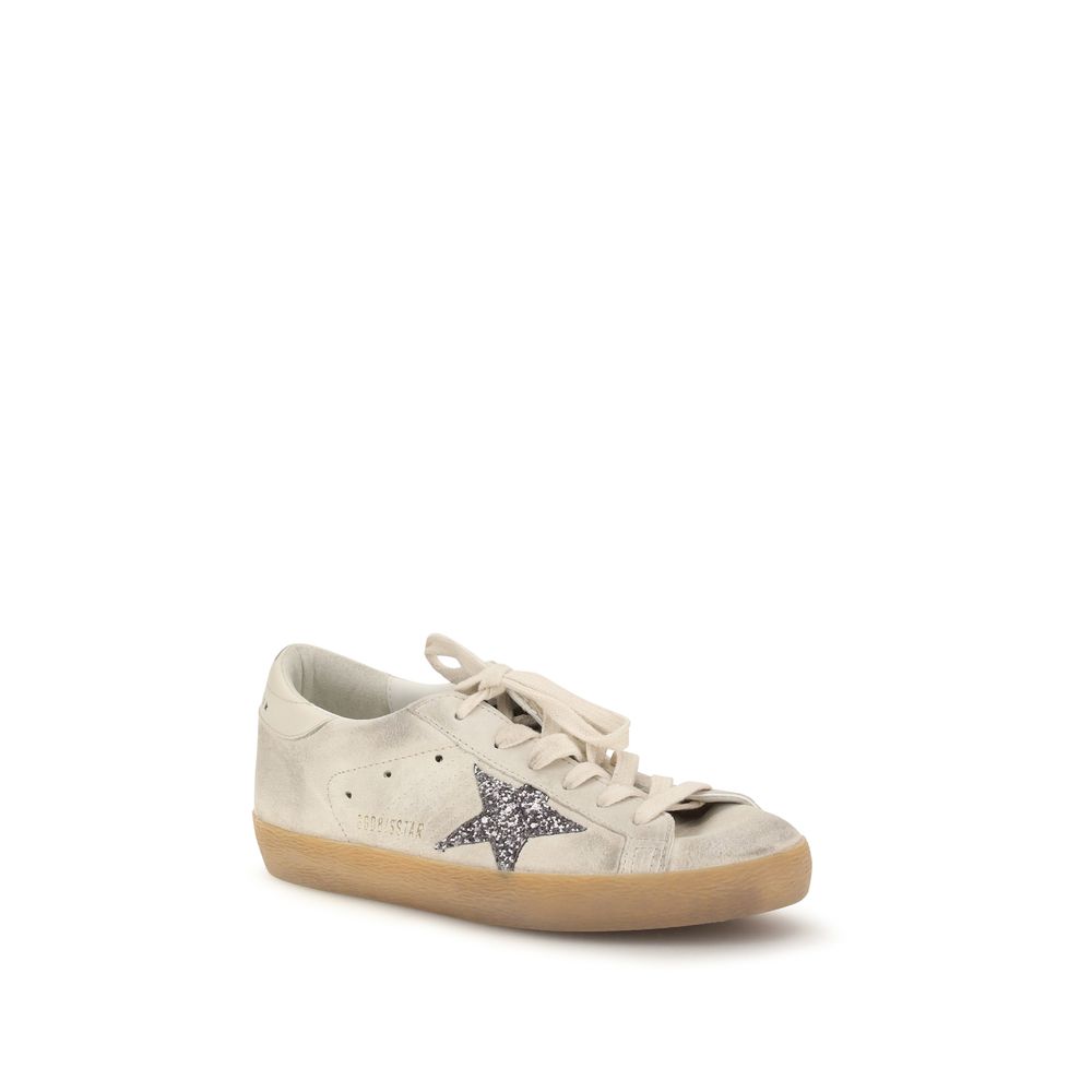 Golden Goose Beige Calf Leather Bos Taurus Sneakers | Regal Royce
