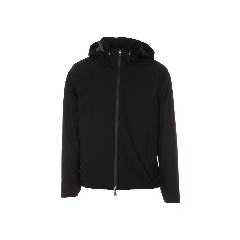 Herno Black Polyester Shell Jacket | Regal Royce