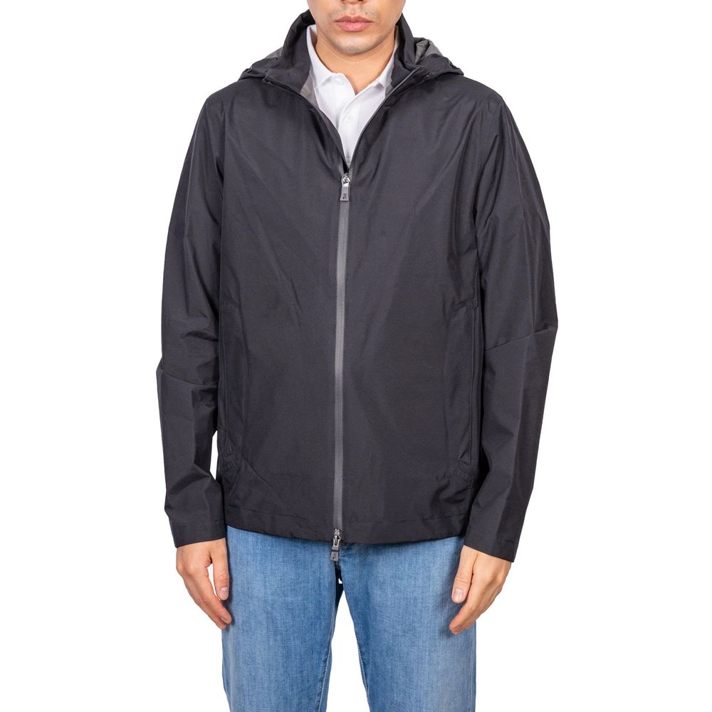 Herno Black Polyester Shell Jacket | Regal Royce