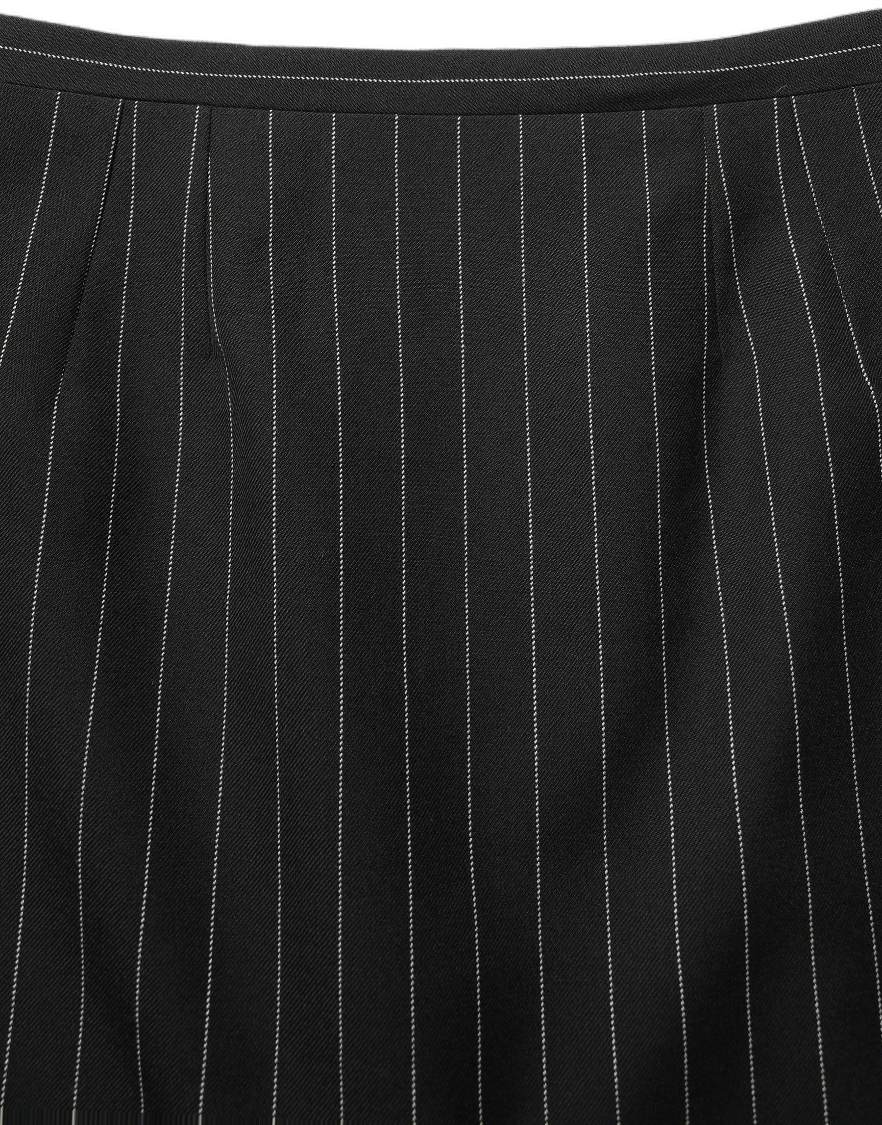 Dolce & Gabbana Black Pinstriped HighWaist Pencil Cut Skirt | Regal Royce