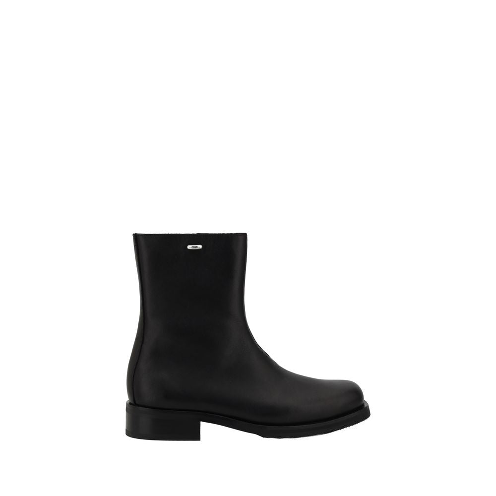 Our Legacy Black Calf Leather Bos Taurus Ankle Boots | Regal Royce
