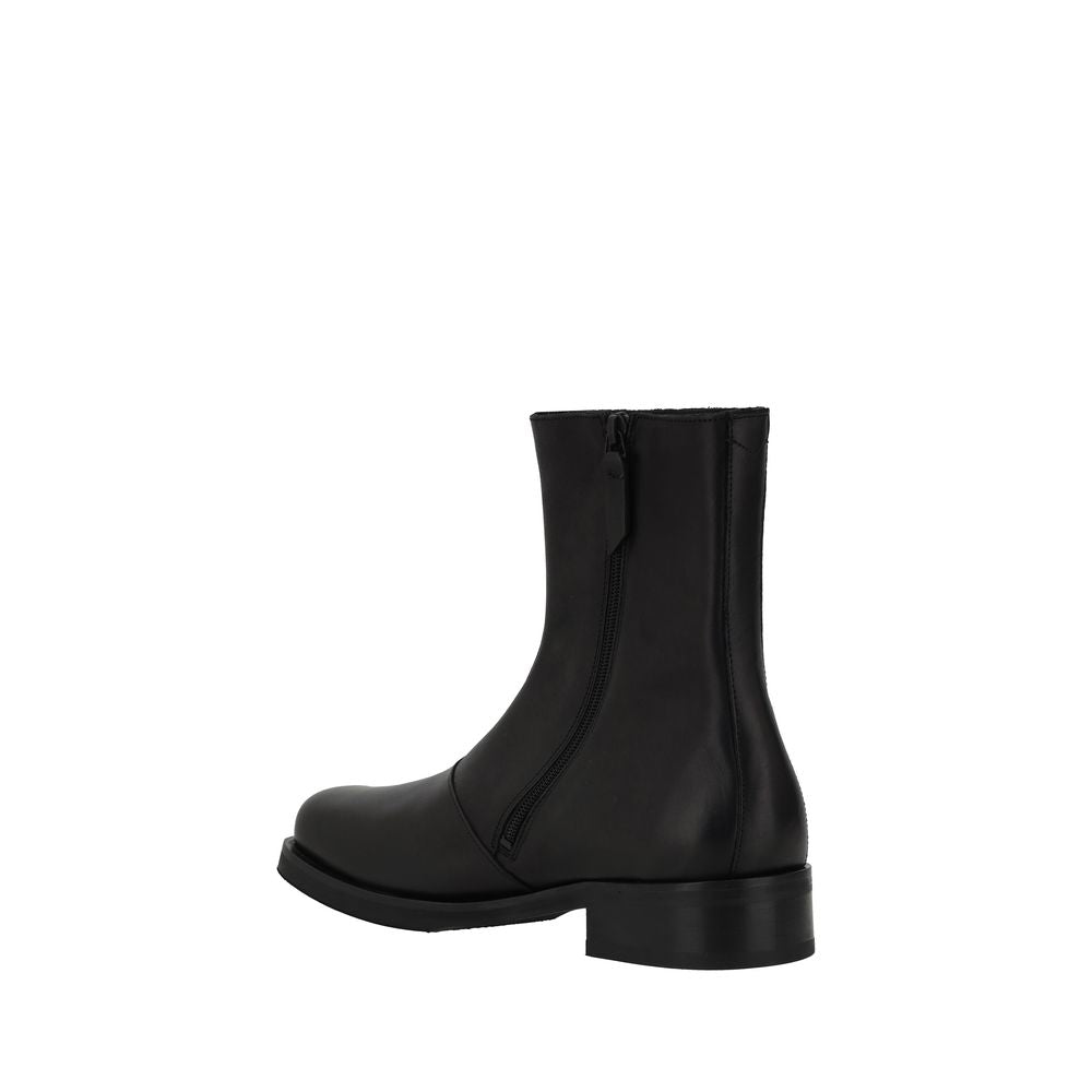 Our Legacy Black Calf Leather Bos Taurus Ankle Boots | Regal Royce
