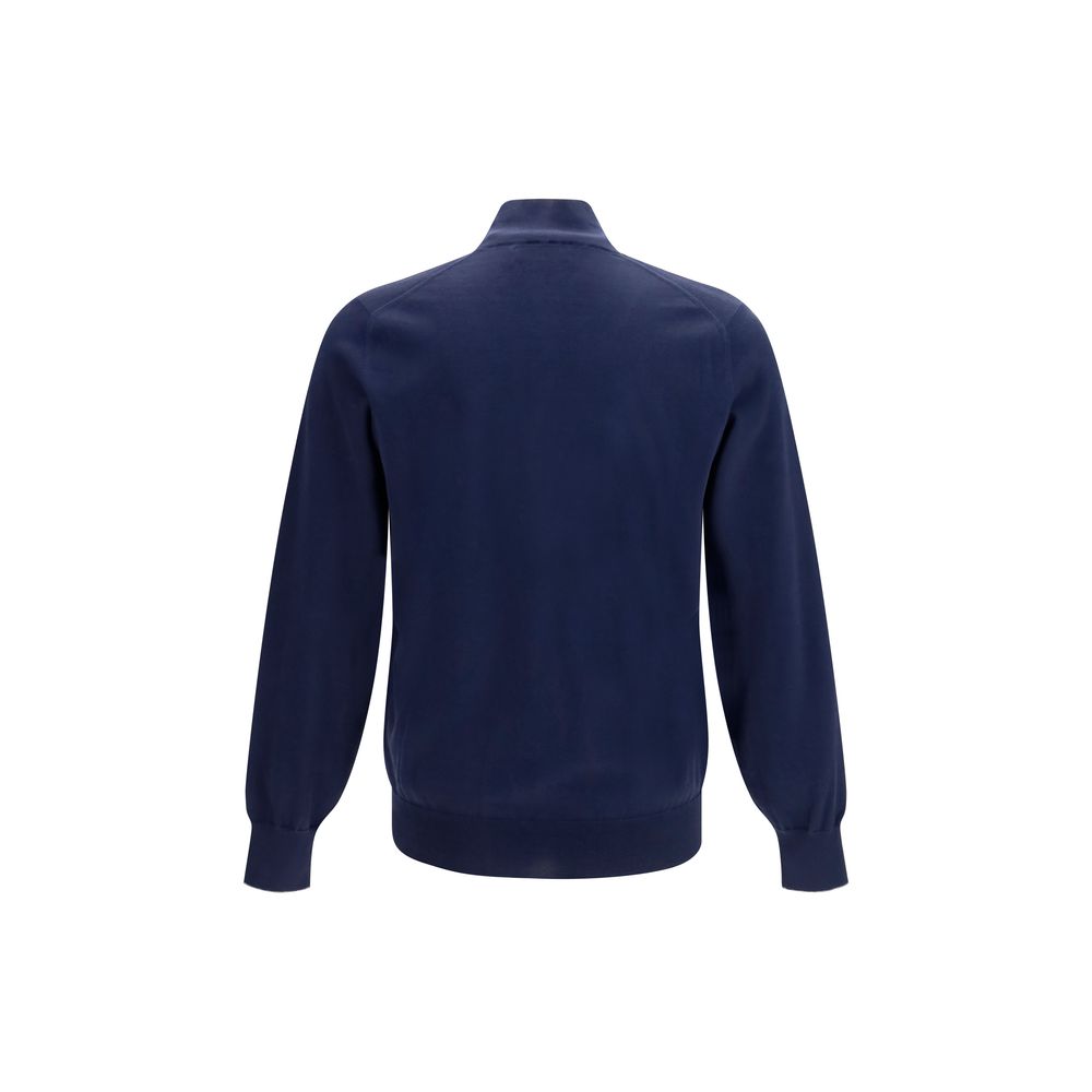 Brunello Cucinelli Blue Cotton Cardigan | Regal Royce