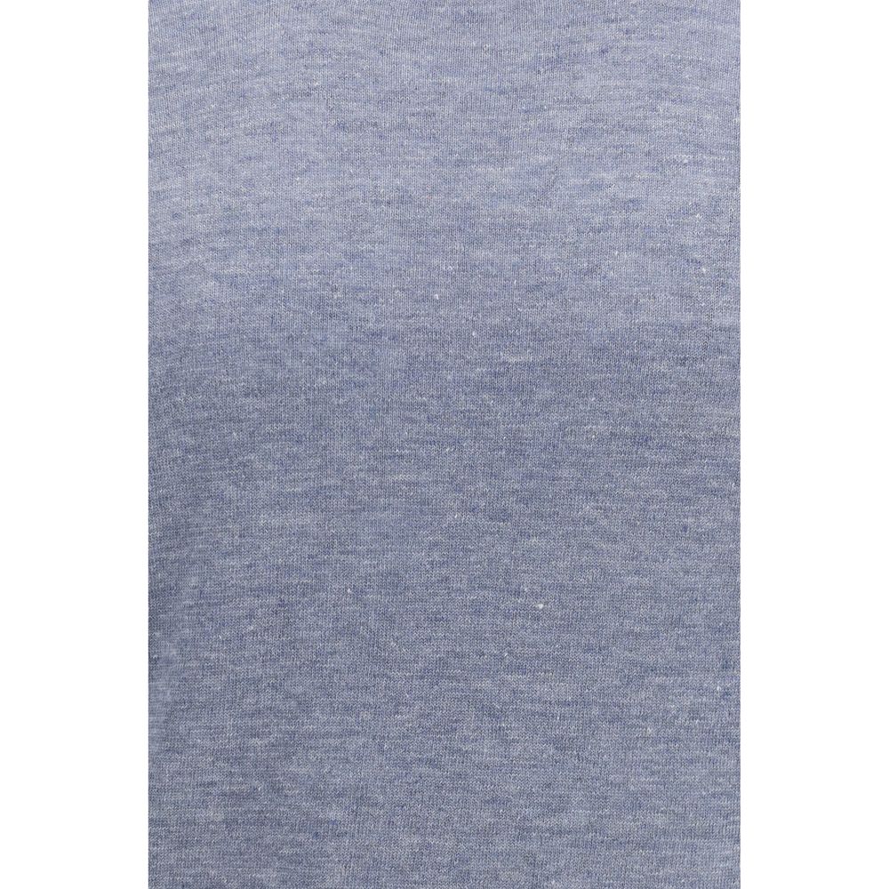 Brunello Cucinelli Blue Linen T-Shirt | Regal Royce