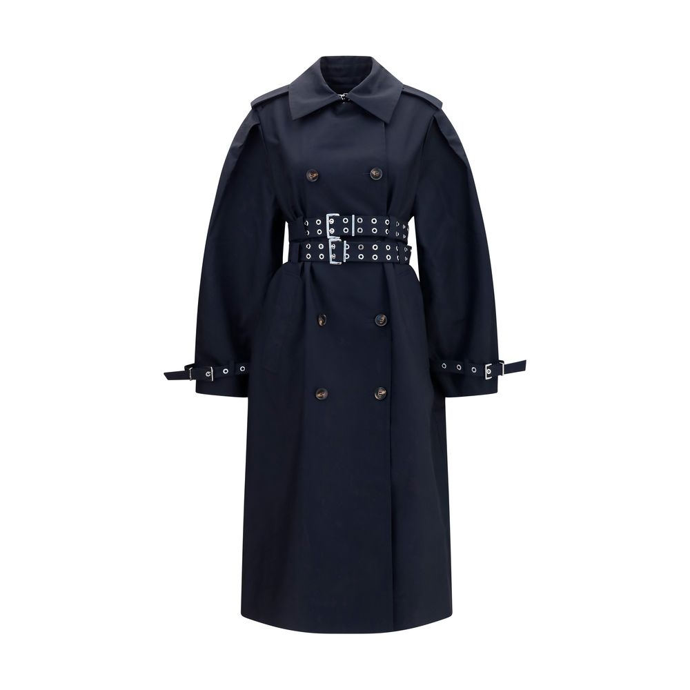 Ganni Black Cotton Coat | Regal Royce