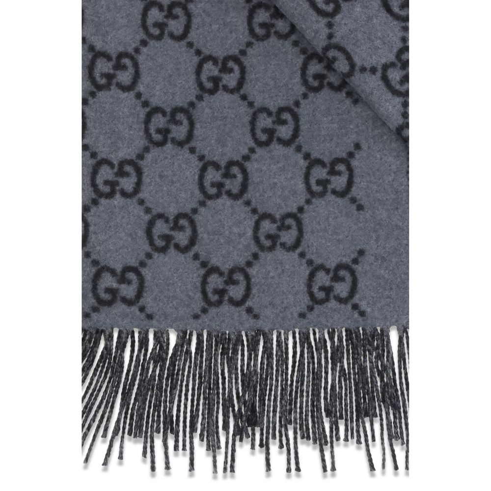 Gucci Blue Cashmere Foulard | Regal Royce