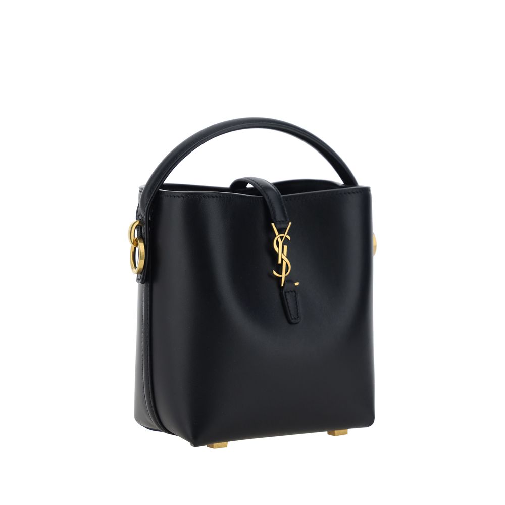 Saint Laurent Black Calf Leather Bos Taurus Shoulder Bag | Regal Royce