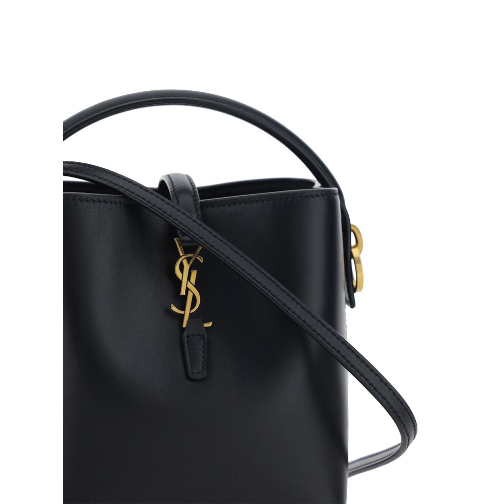 Saint Laurent Black Calf Leather Bos Taurus Shoulder Bag | Regal Royce