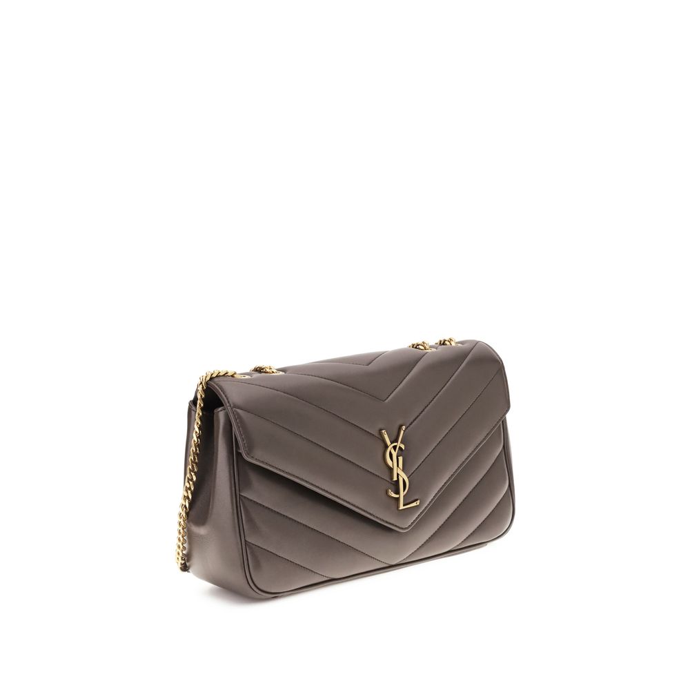 Saint Laurent Gray Lamb Ovis Aries Aries Shoulder Bag | Regal Royce