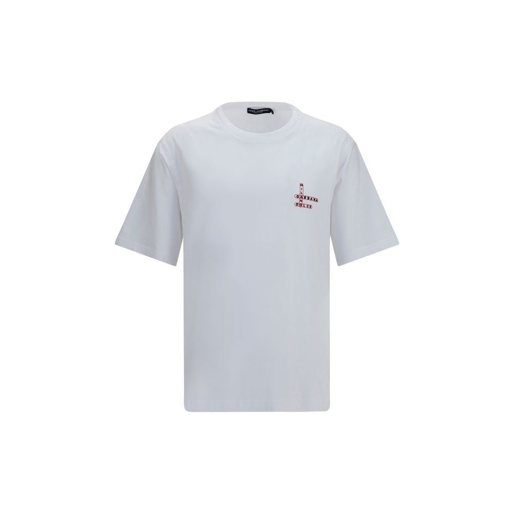 Dolce & Gabbana White Cotton T-Shirt | Regal Royce