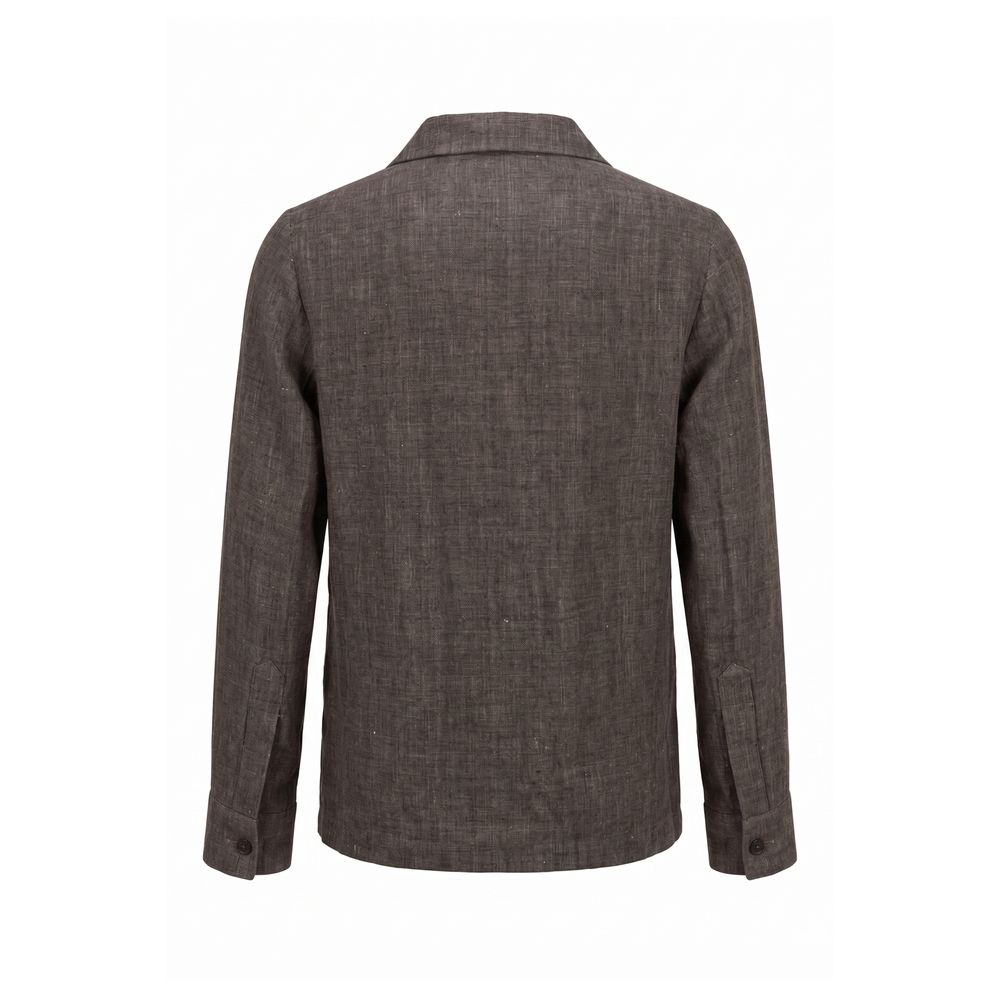 Malo Grey Linen Men's Jacket | Regal Royce