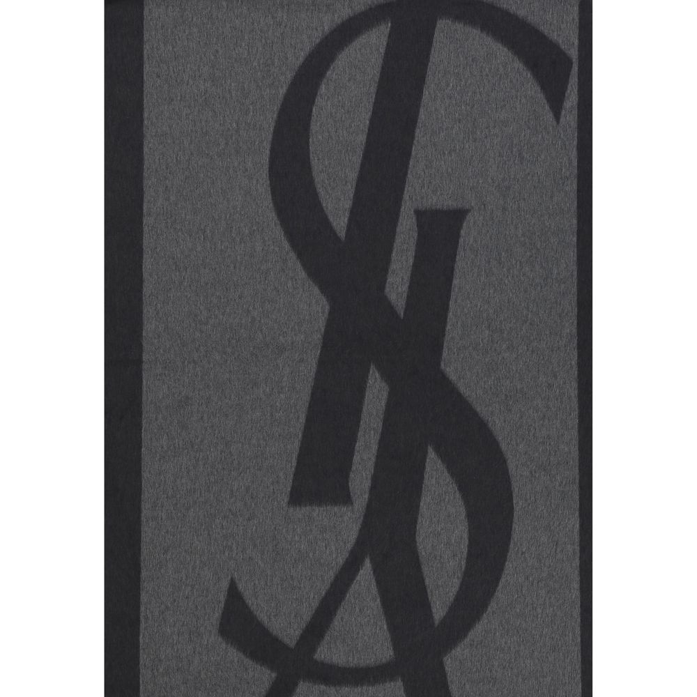 Saint Laurent Gray Silk Scarf | Regal Royce