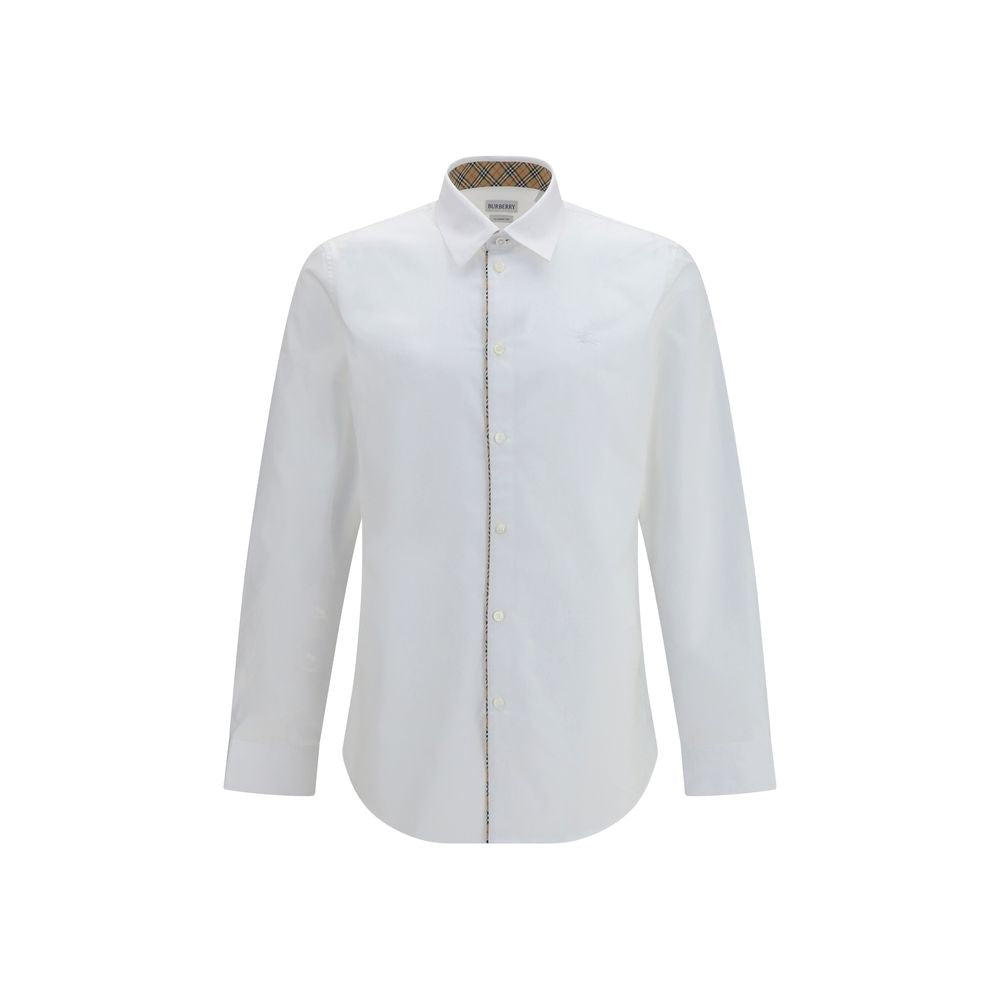 Burberry White Cotton Dress Shirt | Regal Royce