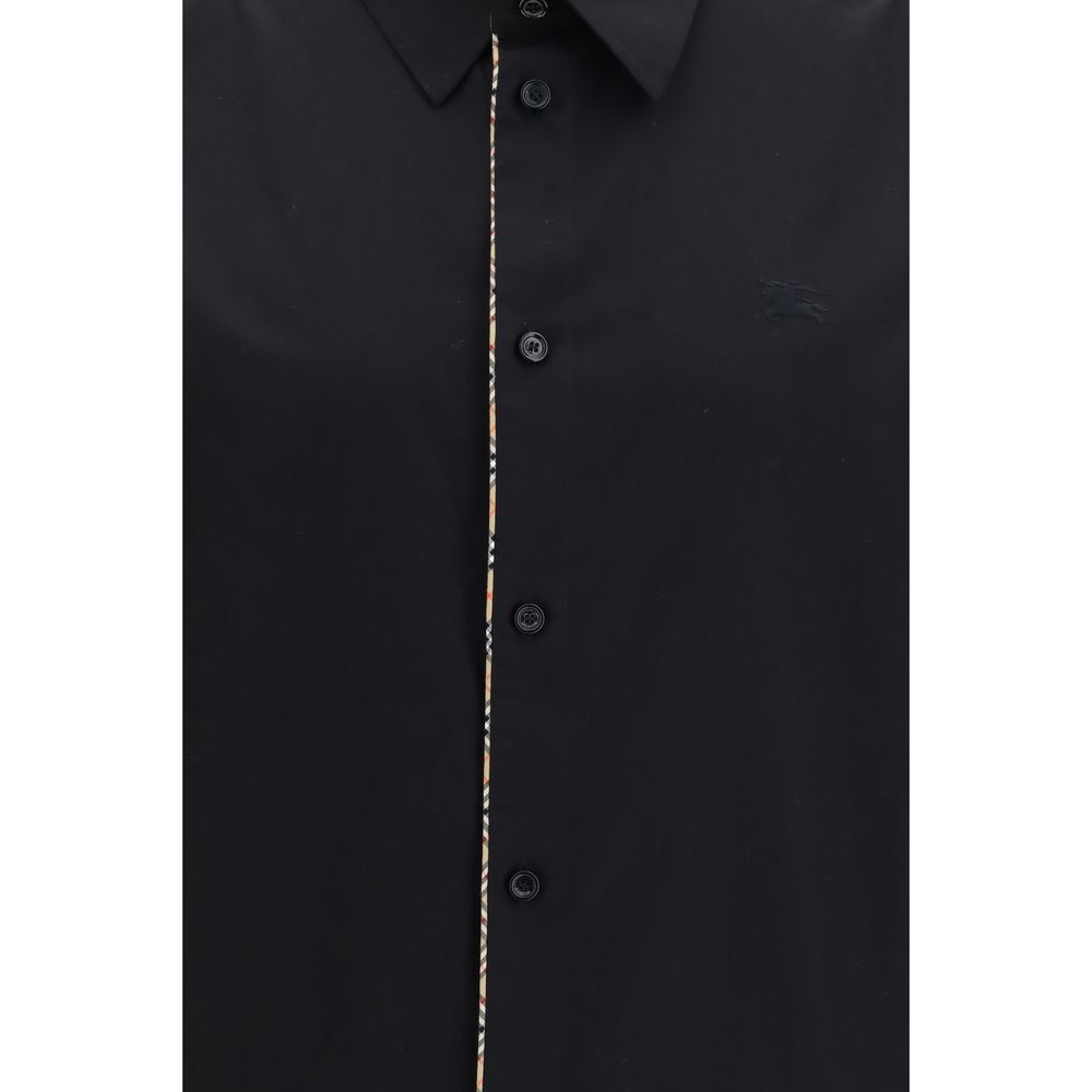 Burberry Black Cotton Dress Shirt | Regal Royce