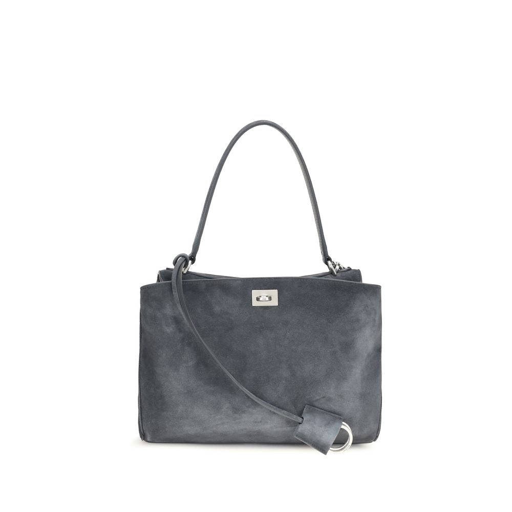 Balenciaga Gray Calf Leather Bos Taurus Shoulder Bag | Regal Royce