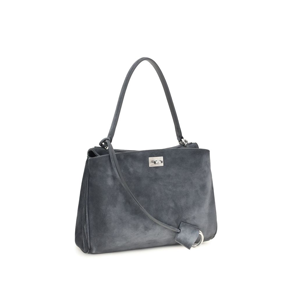 Balenciaga Gray Calf Leather Bos Taurus Shoulder Bag | Regal Royce