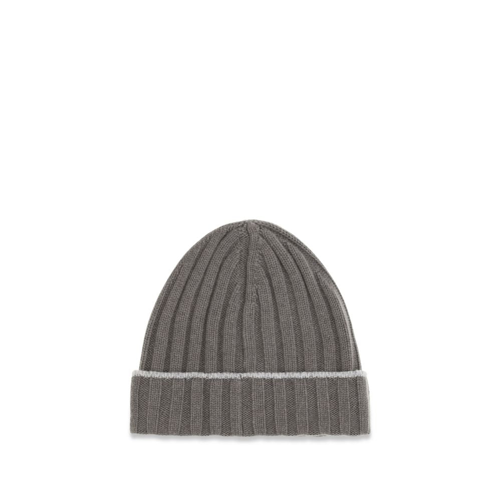 Brunello Cucinelli Bicolor Cashmere Beanie | Regal Royce