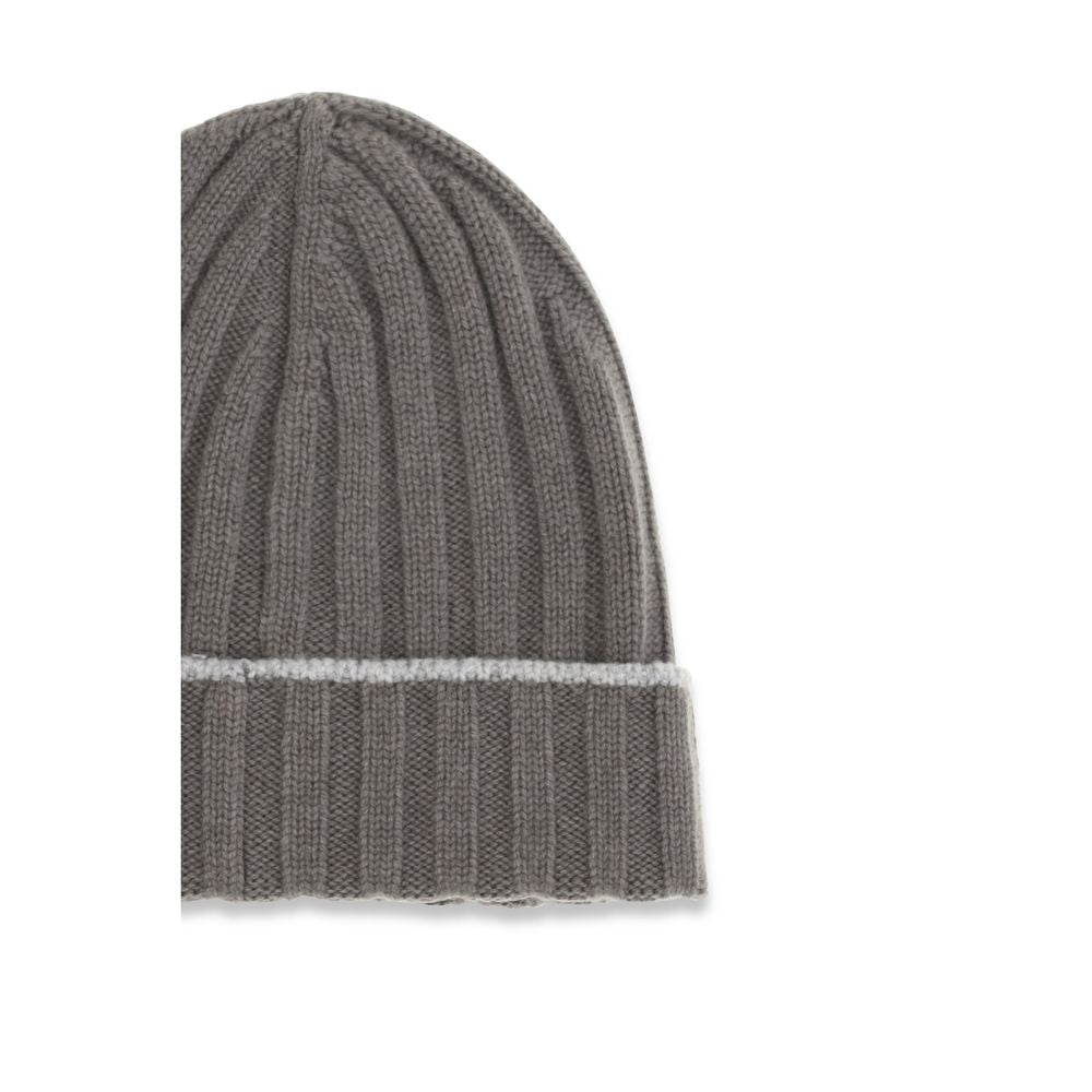 Brunello Cucinelli Bicolor Cashmere Beanie | Regal Royce