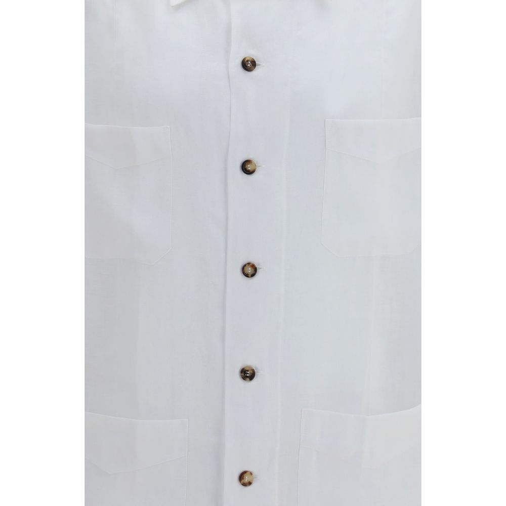 Brunello Cucinelli White Linen Shirt | Regal Royce
