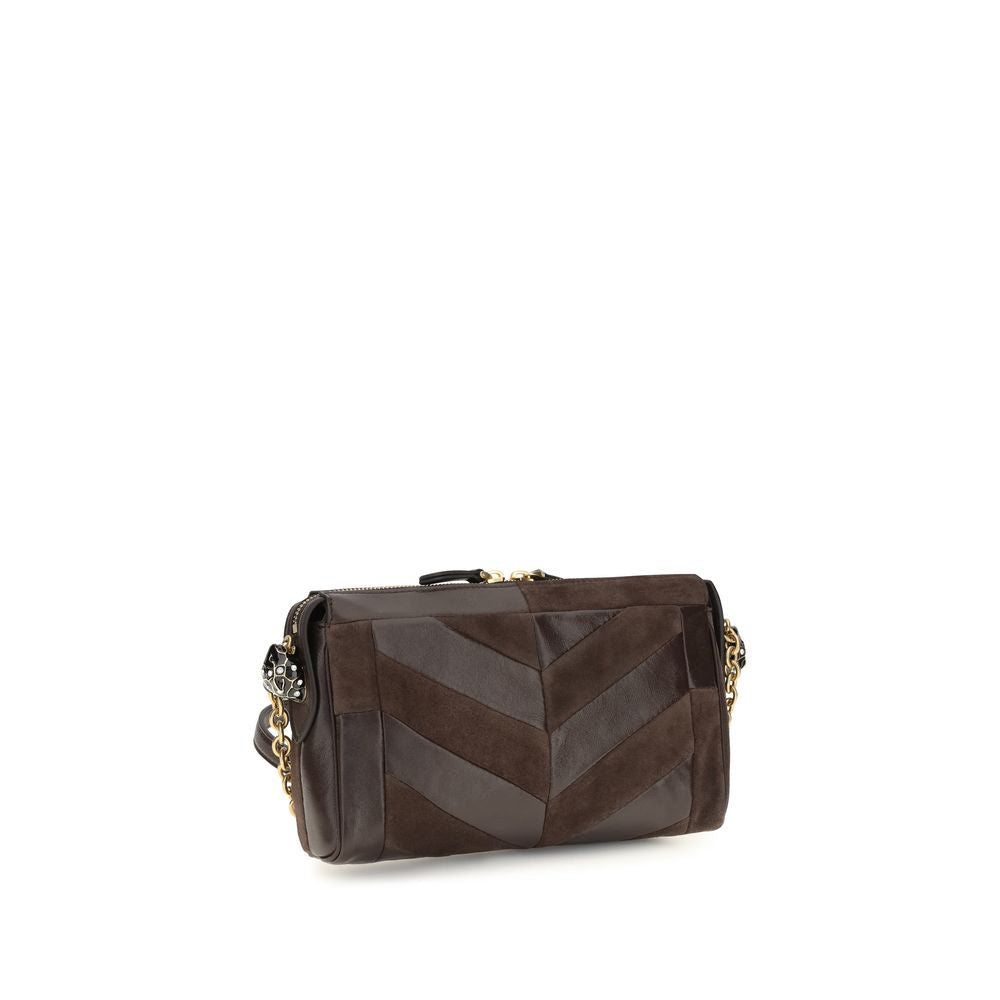 Valentino Garavani Brown Calf Leather Bos Taurus Shoulder Bag | Regal Royce
