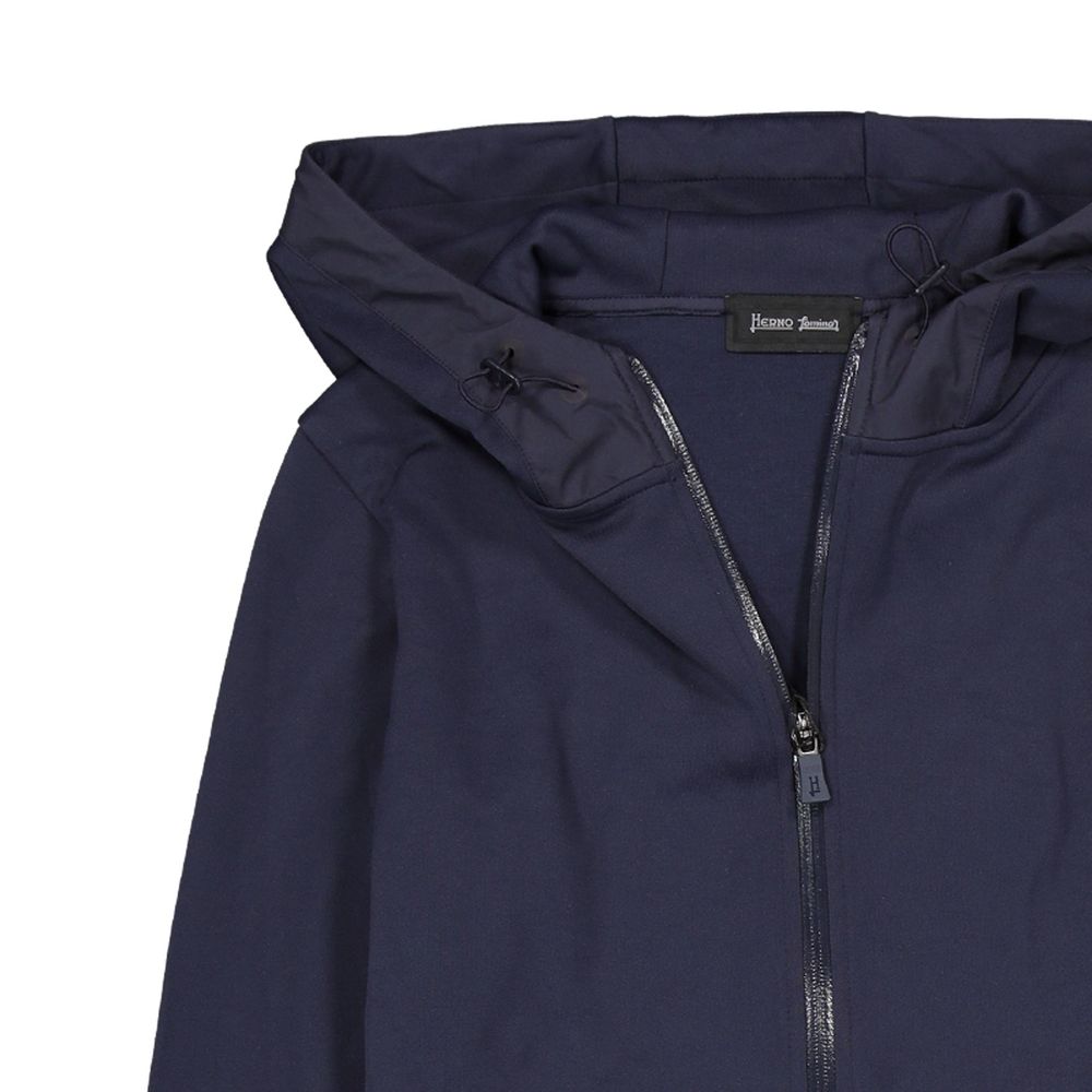 Herno Blue Cotton Sweatshirt | Regal Royce