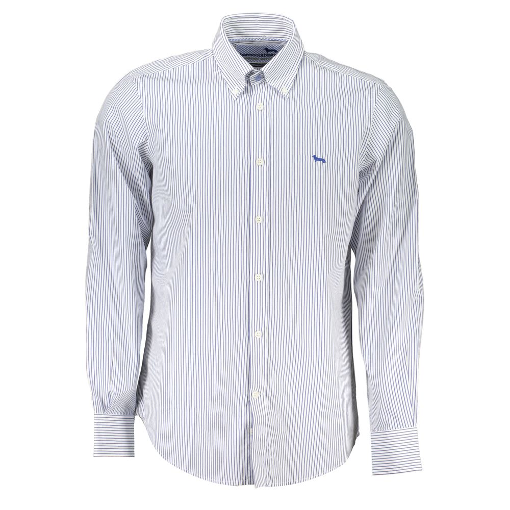 Harmont & Blaine Blue Cotton Men's Shirt | Regal Royce